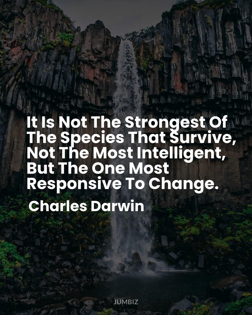 AffiliateStrat's tweet image. #QuotesToLiveBy #WiseWords #CharlesDarwin : It Is Not The Strongest Of The Species That Survive, Nor The Most Intelligent, But The One Most Responsive To Change.