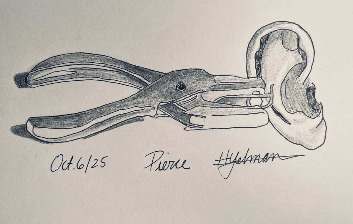 #Inktober2025
October 6: Pierce