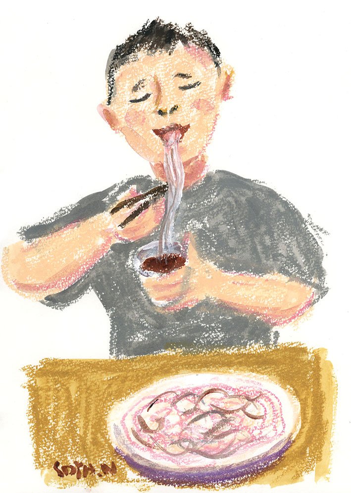 「イラストレーターめし」
お昼はそうめんをいただきました。
わかめやツナを入れて。
三陸産のわかめは歯ごたえ十分。
ツナは食べごたえ十分。
お腹を満たしてくれました。

#イラストレーターめし