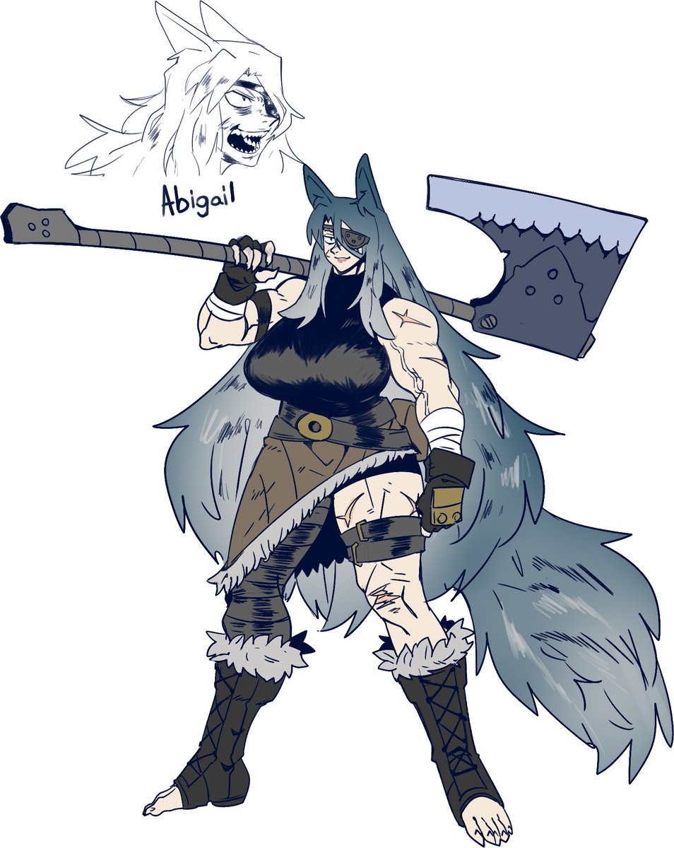 Abigail, a modern barbarian warrior