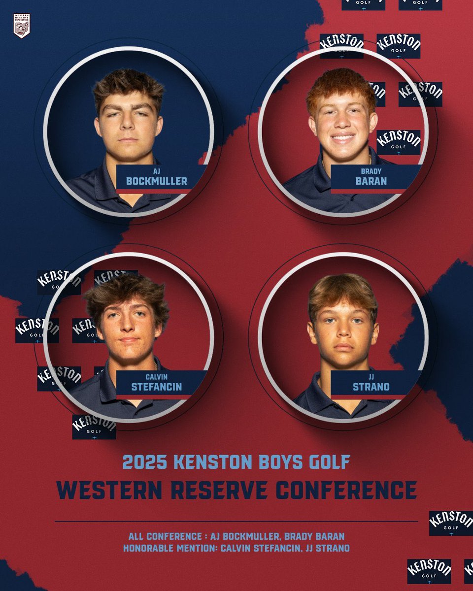 Congratulations to our 2025 Western Reserve Conference award winners!

All-Conference
AJ Bockmuller, Junior
Brady Baran, Senior

Honorable Mention
Calvin Stefancin, Junior
JJ Strano, Junior