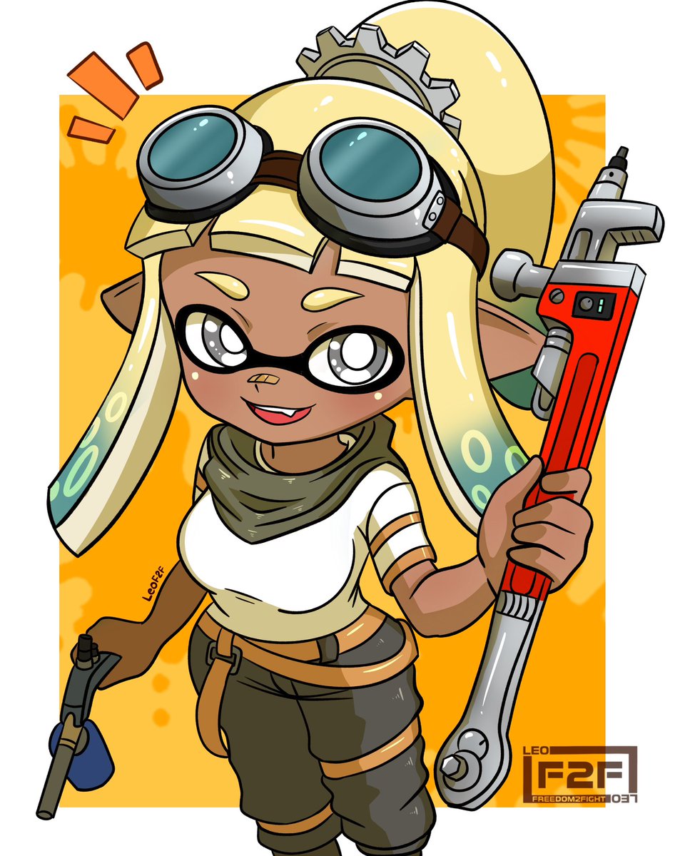 LeoF2F's tweet image. Commission of Meriah for @M3riah_Keyes!
#Splatoon #SplatoonArt