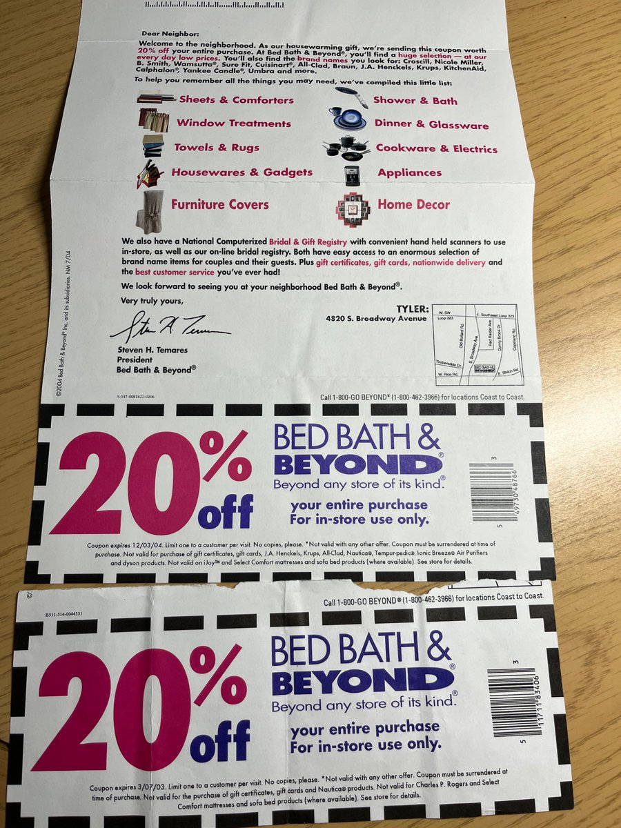 DavidFarrow13's tweet photo. Have you found any prior to 2003? 
@BedBathBeyond @marcuslemonis https://t.co/3m1bX7dl0D