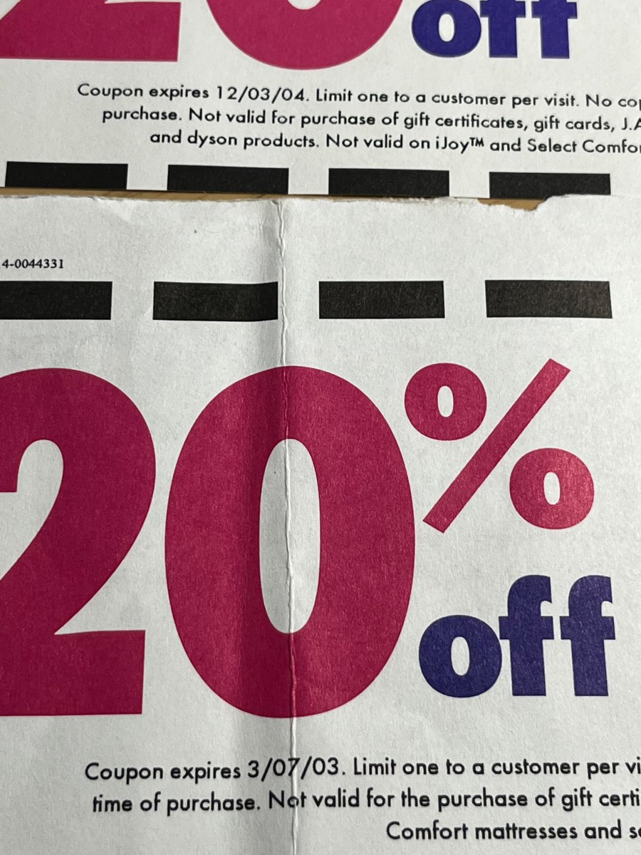 DavidFarrow13's tweet photo. Have you found any prior to 2003? 
@BedBathBeyond @marcuslemonis https://t.co/3m1bX7dl0D