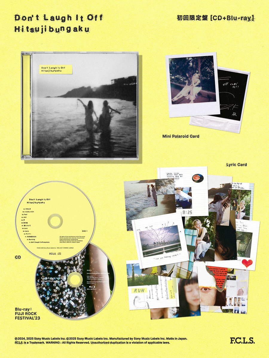 cdfutabafukuoka's tweet image. 【#羊文学】

2025/10/8 Release ｜ New Album
 『D o n&apos; t  L a u g h  I t  O f f』

約５作目となるフルアルバム💿
羊文学の今の等身大を詰め込んだ全13曲収録✴️

完全生産限定盤: ひつじちゃんぬいぐるみキーホルダー付🐏
初回生産限定盤: FUJI ROCK FESTIVAL&apos;23 LIVE映像収録🎸

#羊文学_DLIO