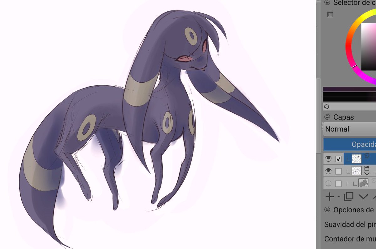 ChipiraPira's tweet photo. Sketched an Umbreon for the funsies 
#Pokemon https://t.co/P8B2hhtr8y