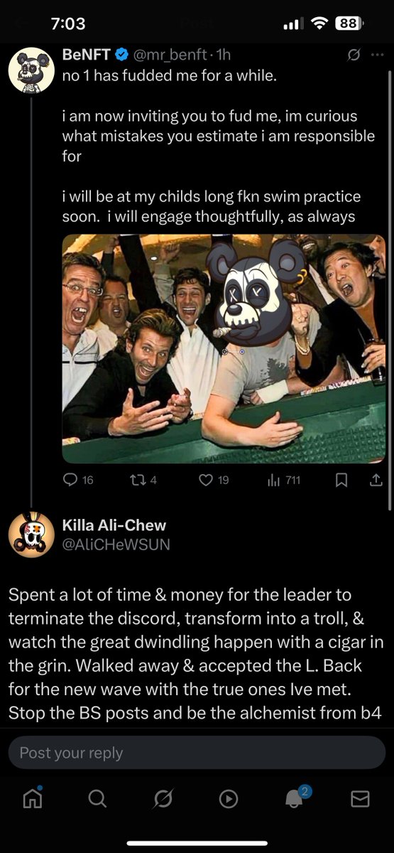 <a href="/mr_benft/">BeNFT</a> Don’t feel bad for me………feel bad for the community you left on an island all alone and sunk the ship right in front of them.  Somehow you still have a few OGs that remain loyal albeit extremely quiet but they might not have no choice but to stay put! 

Anyone that has been