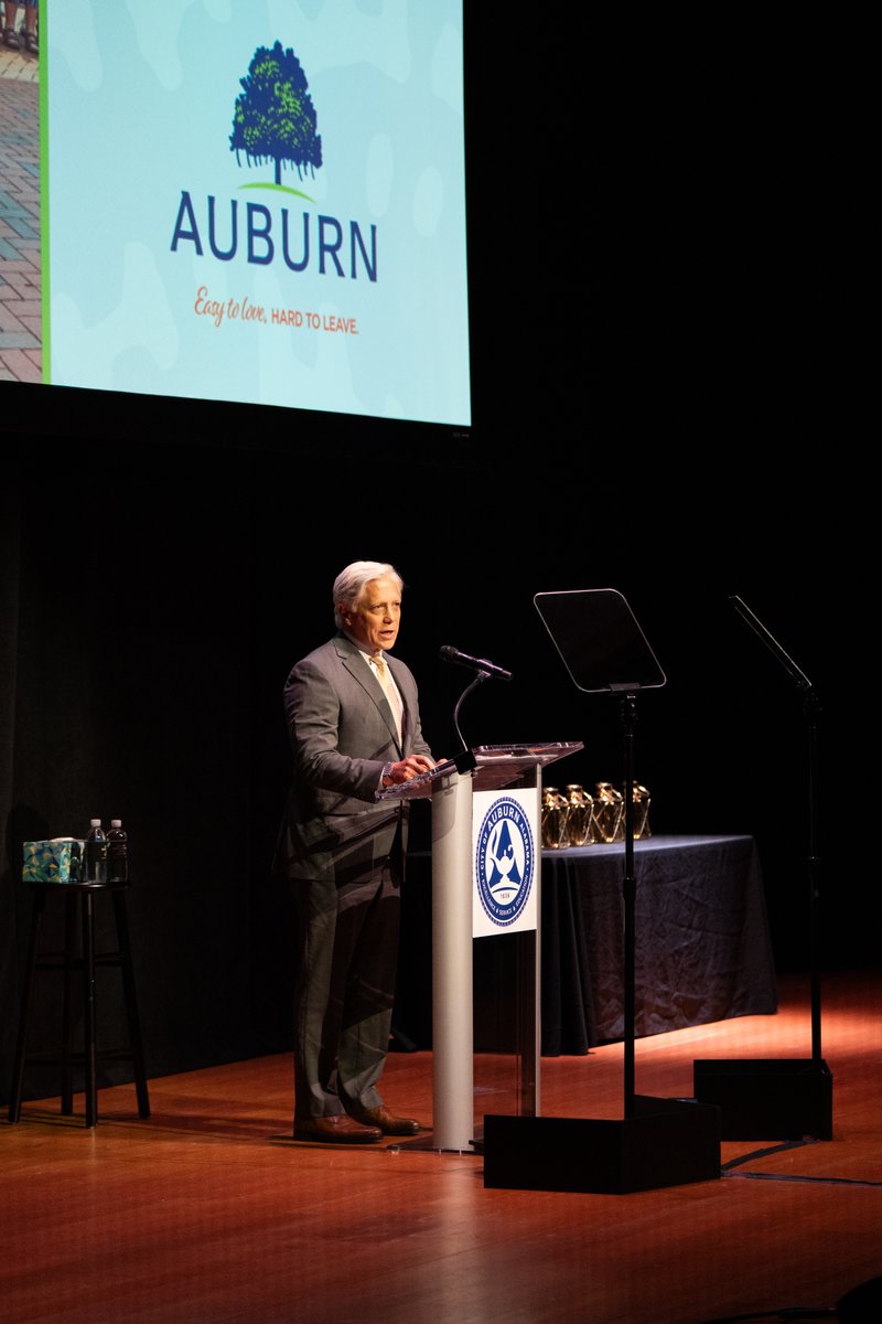 CityofAuburnAL's tweet image. ✨ What a night! Our seventh annual State of the City Address was held Oct. 2 at the @AUGPAC, where @ronanders2020 highlighted our community’s biggest wins and shared an exciting vision for Auburn’s future.