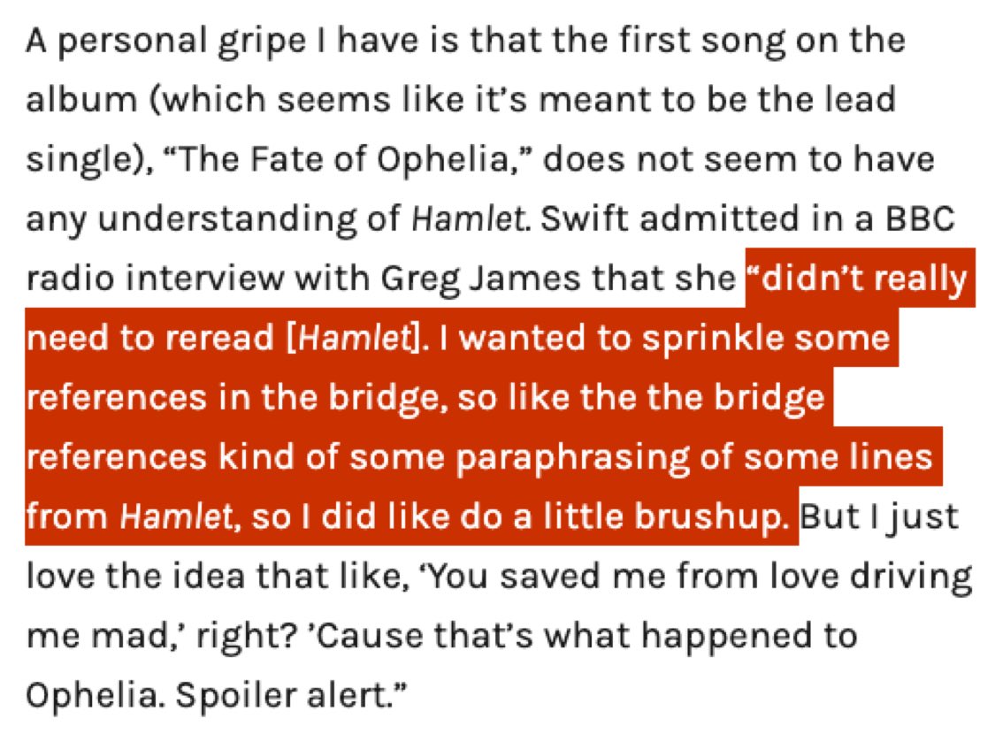 I didn’t this she’d actually admit it…