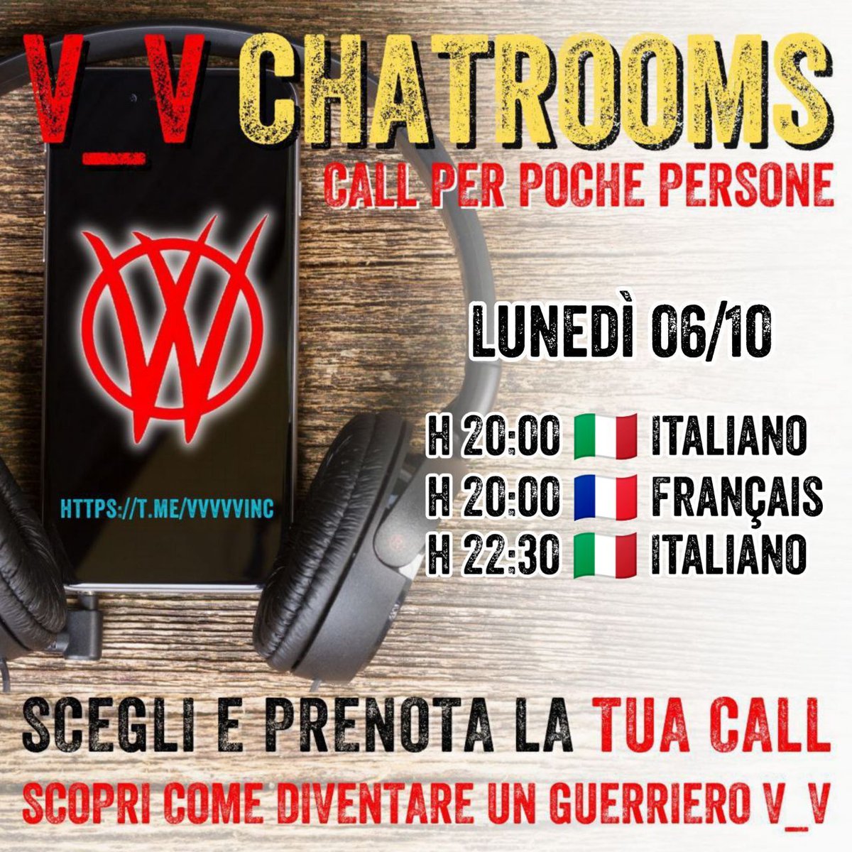 PARLA CON GUERRIERO  #V_V  CHE TI SPIEGA PERCHÈ LOTTIAMO E COSA FARE PER LOTTARE ANCHE TU

OGGI
Lunedì #6ottobre

h 20:00 🇮🇹 Italiano
h 20:00 🇫🇷 Français
h 22:30 🇮🇹 Italiano

t.me/+RpSTxOYoq2Q0Z…