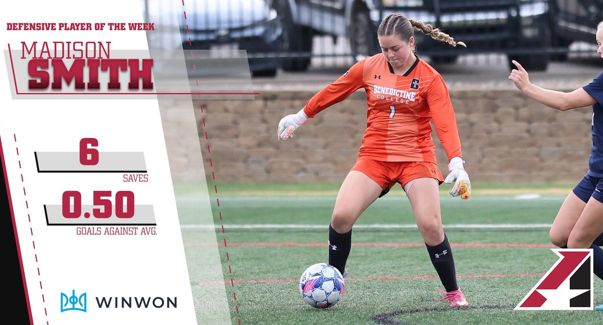 Madison Smith named #HeartWSOC Defensive Player of the Week | ravenathletics.com/news/2025/10/6… #TheRightWaytoPlay #UnleashGreatness