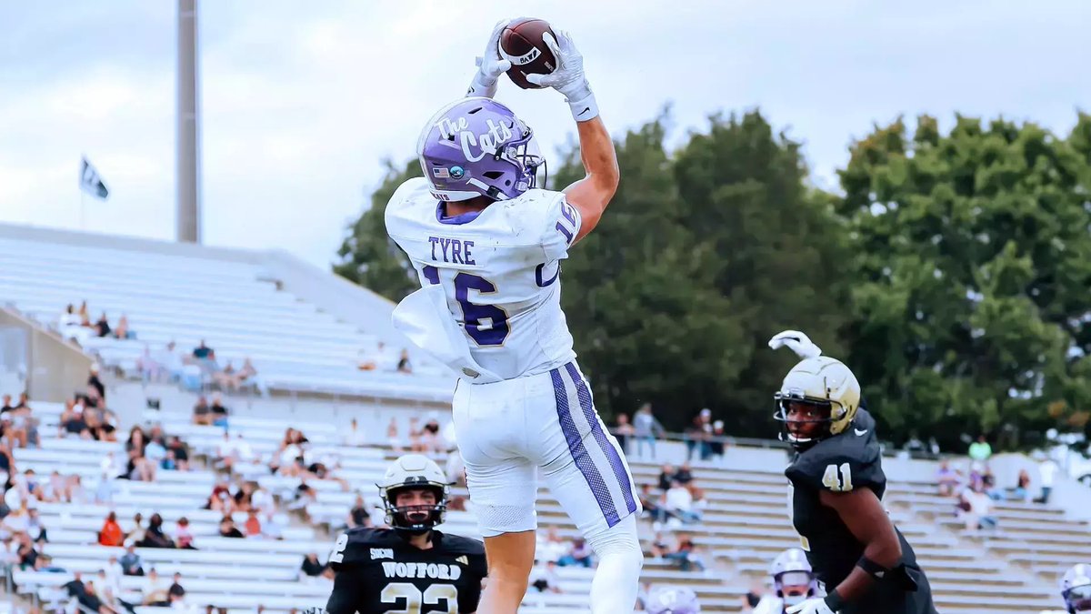 First guy that needs to be highlighted, #16 James Tyre. He’s quickly becoming Dickens favorite target, after putting up a hat trick in the last game. But beyond that he is leading the SoCon in receptions, receiving yds, receiving tds, and all purpose yardage.