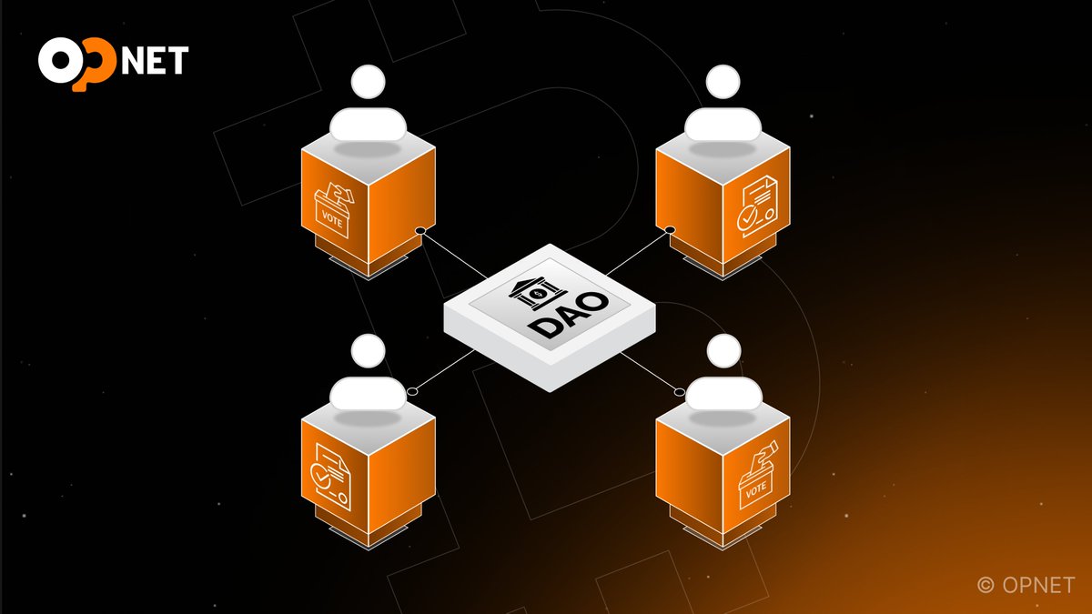 opnetbtc's tweet image. DAOs on Bitcoin 🏛
OP_NET smart contracts enable communities to pool capital, vote, and execute decisions on-chain, secured by Bitcoin.
Decentralized governance can exist directly on Bitcoin Layer 1 for the first time 🍊💊