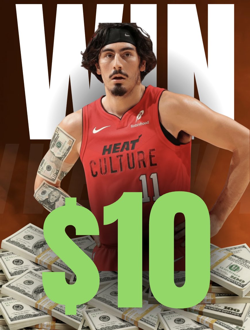 WIN $10 WATCHING JAIME JAQUEZ JR in 30 seconds

Guess how many points he gets tonight and YOU WIN!

Rules: 
-You have until 7:30 PM EST (tipoff) to add yours 👇
-You must repost and like this tweet
-ONE winner lol (not being sponsored)