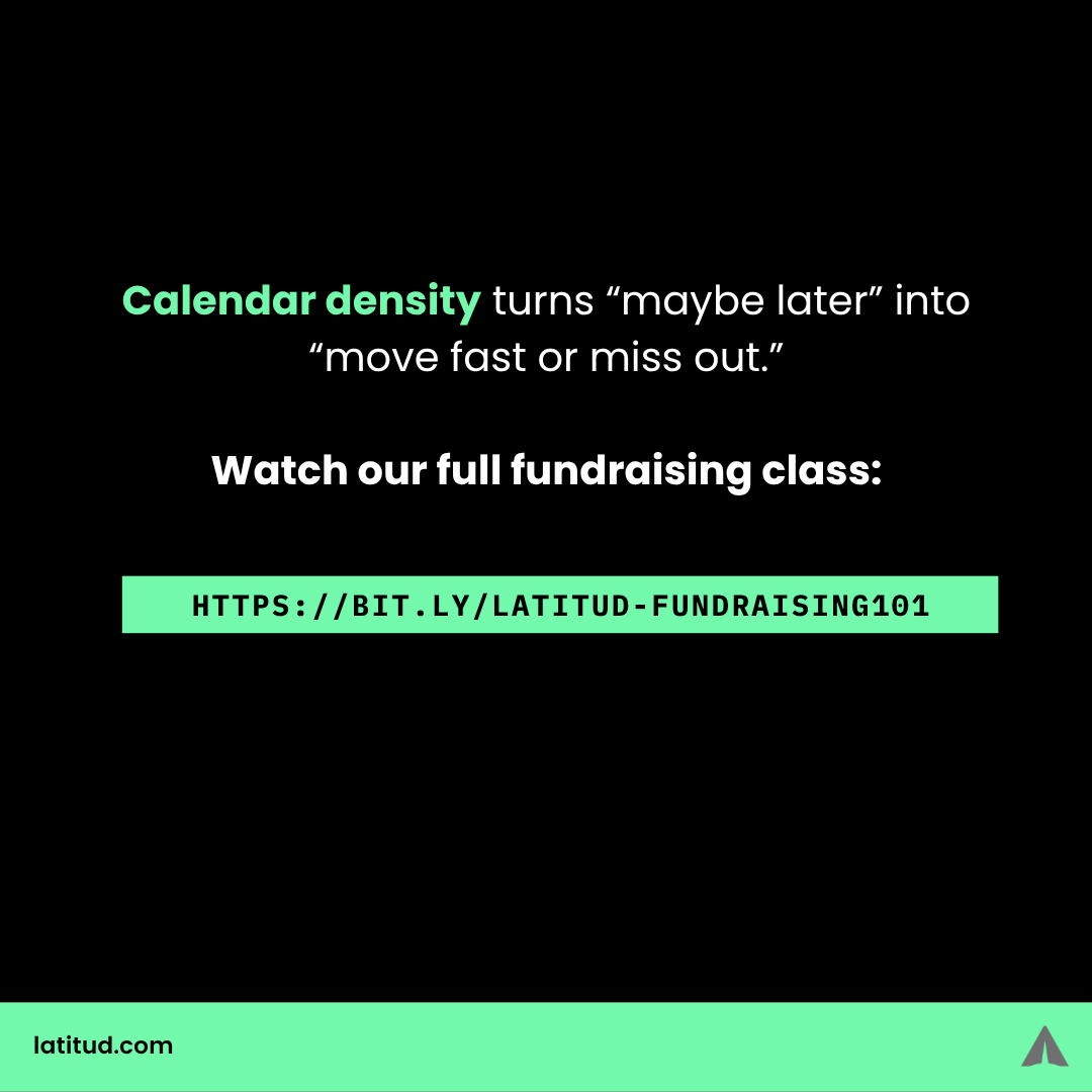 Latitud (@latitudlatam) on Twitter photo Founders: If your round takes 6 months, youāre already losing. Fundraising is about FOMO.
Hereās your next play.
This quick step-by-step is from <a href="/tomi_roggio/">Tomi Roggio</a>ās Fundraising Class, finally made public.
Want the full directorās cut? š„š¬ Founders: If your round takes 6 months, youāre already losing. Fundraising is about FOMO.
Hereās your next play.
This quick step-by-step is from <a href="/tomi_roggio/">Tomi Roggio</a>ās Fundraising Class, finally made public.
Want the full directorās cut? š„š¬