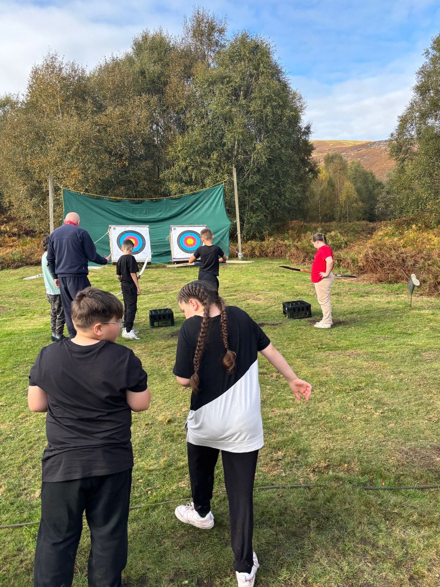 Our blue group have been orienteering  and archery. Following instructions and having fun.
