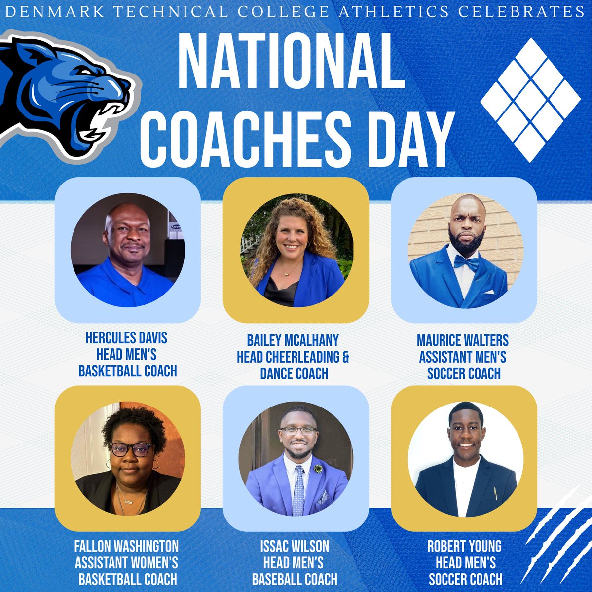 On National Coaches Day, Javon Gilliard, DTC athletic director, extends his gratitude to his coaching staff for their passion, teamwork and tireless efforts to develop champions in the classroom, in competition and beyond. #nationalcoachesday #clawsout #dtcfamily