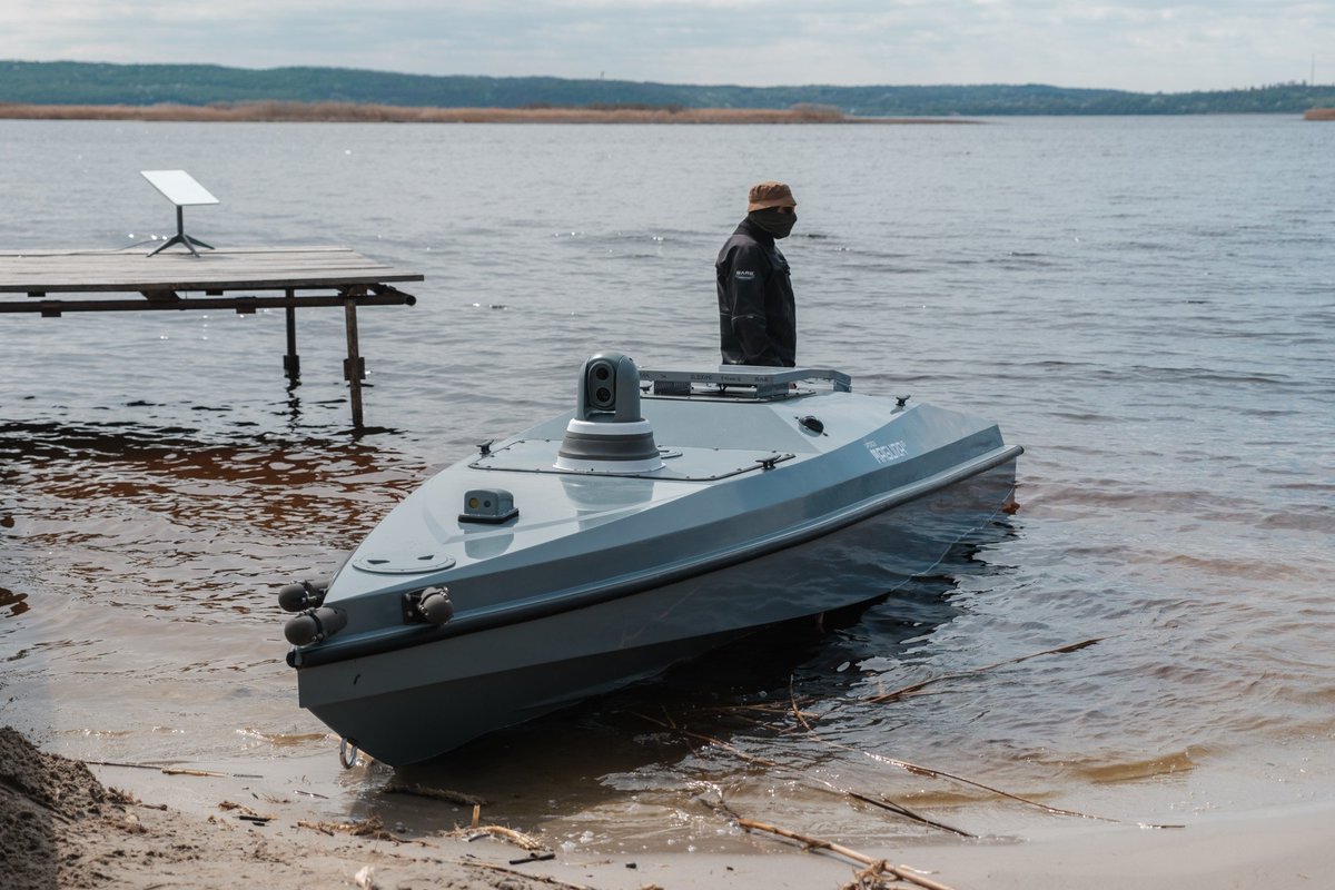 DVKirichenko's tweet image. 1/ Ukraine just changed naval warfare again. 

New drone carriers are launching unjammable fiber-optic FPVs — drones that fly without radio signals and can’t be jammed by Russian EW.

This is the world’s first known sea-launched fiber-optic drone system that has been deployed.