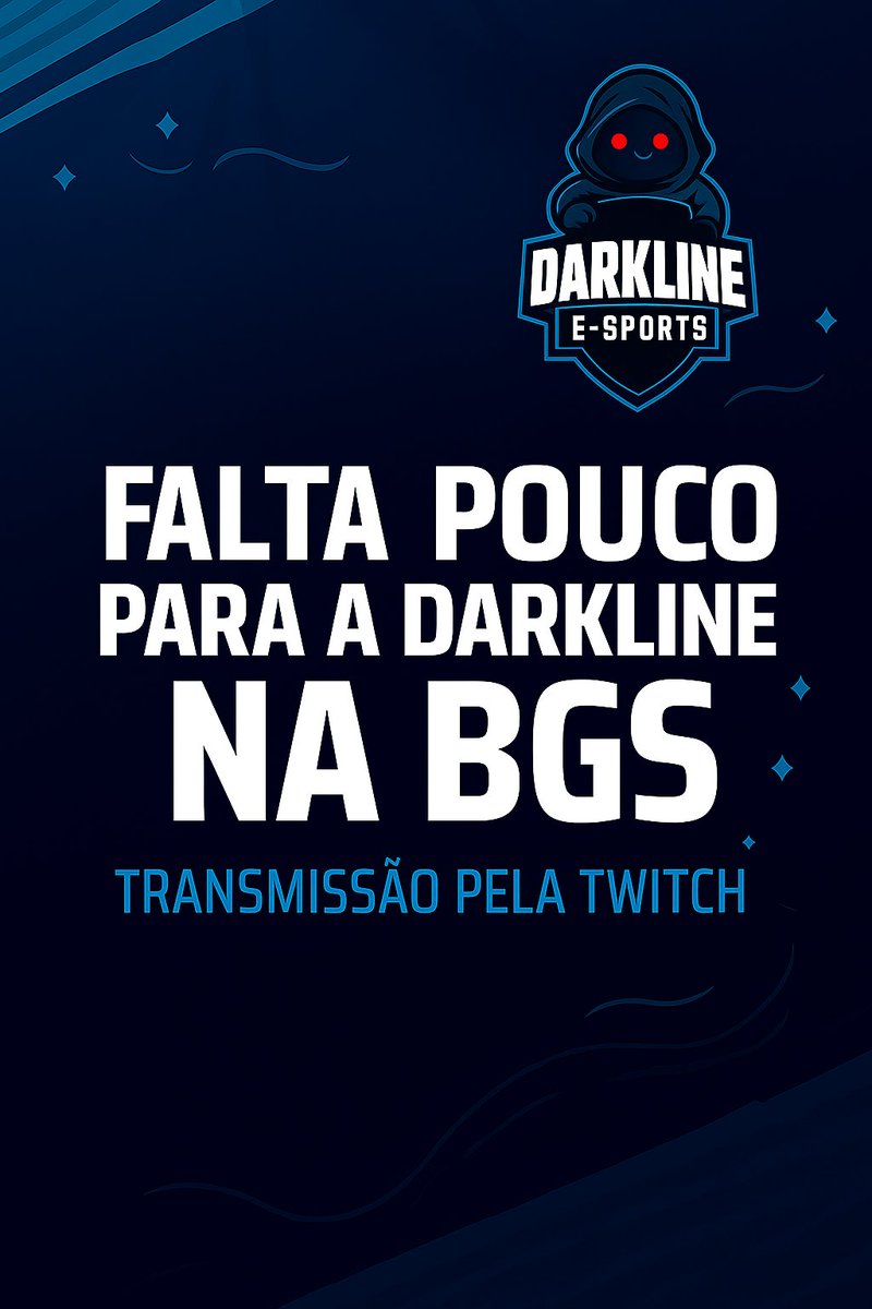 🎮🔥 A DarkLine vai invadir a BGS! 🔥🎮

Neste sábado, dia 11, a DarkLine estará presente na Brasil Game Show, o maior evento de games da América Latina! 🇧🇷✨

E o melhor: vamos transmitir tudo ao vivo na nossa Twitch! 🎥💜

🕓 Ao vivo na: twitch.tv/darklineesports