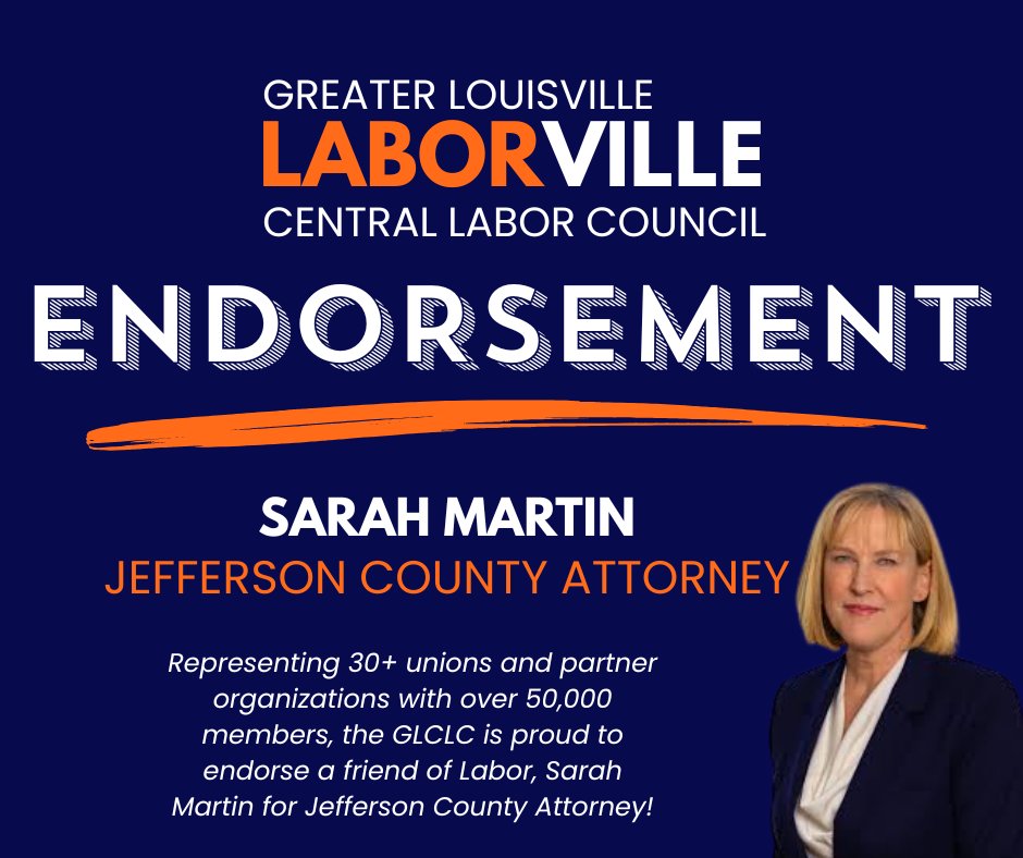 votesarahmartin's tweet image. Honored to receive the support of the hard working men and women of labor.