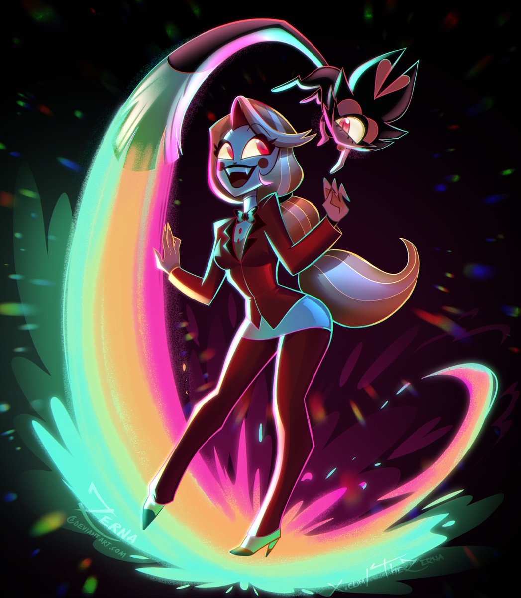 ~Inside of every demon is a rainbow~ And if there's not, ThEre'S GoN nA bE onE ReA L  S o O N.

Fanart for Charlie and Keekee because I am HYPED for season 2 this monthhh
#HazbinHotel #Charlie