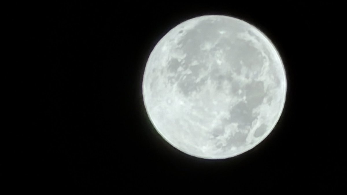 تأمل القمر في اكتماله 
«لحظة شاعرية بلا شك» 
                🤍