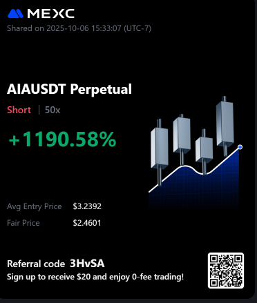 Binance Cartel says kind regards. $AIA