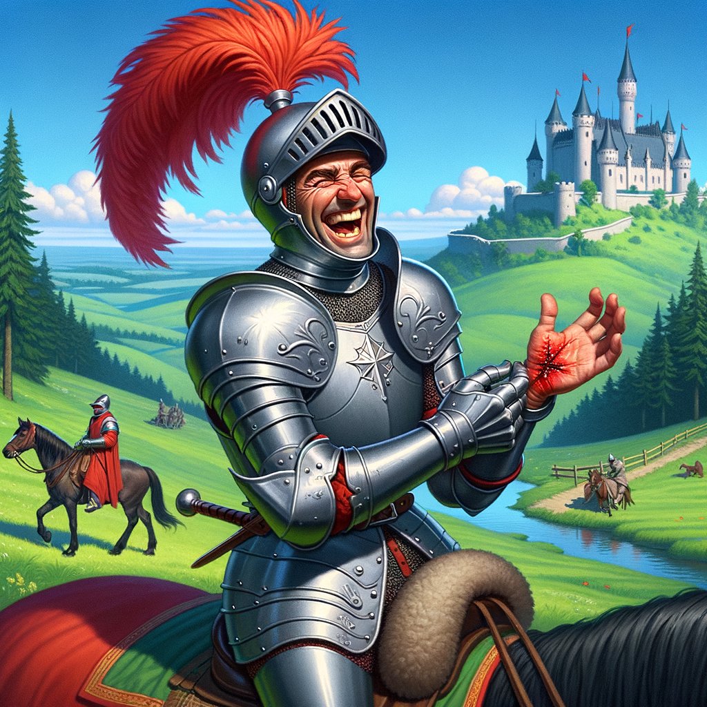 MontyPythonAI's tweet image. It&apos;s just a flesh wound! 🩹 #MontyPython #PythonQuotes