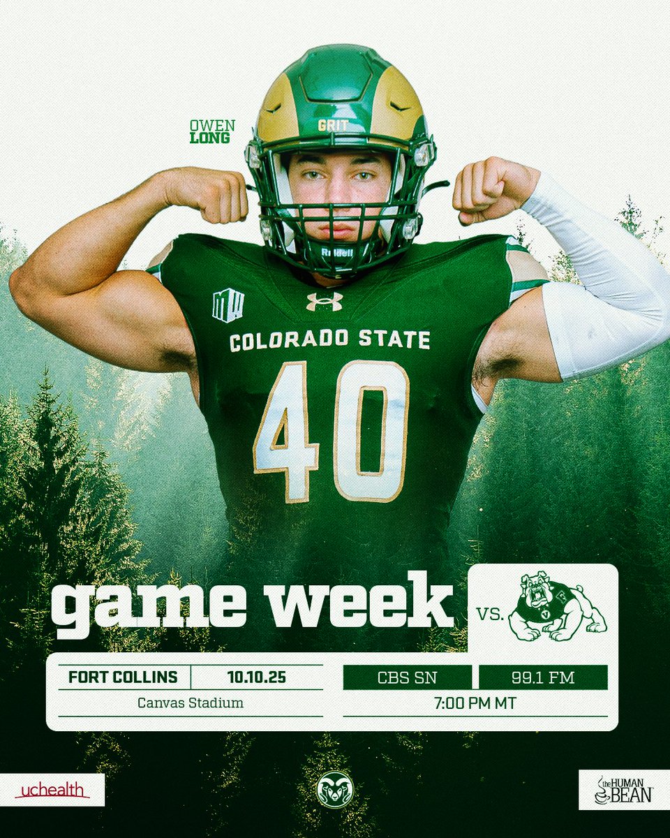 𝗪𝗲𝗲𝗸 𝟲: We're back in Canvas THIS FRIDAY NIGHT against Fresno State!

📝 csura.ms/4mVypO7

#Relentless x #RamGrit🐏