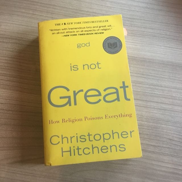 ACoffeeAddict's tweet image. #bookThirtyseven

"G0D is not Gr8" by Christopher Hitchens

Rating 3*             

#52Weeks52Books #Year2025