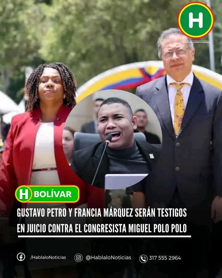 La Corte Suprema mantiene el juicio contra Miguel Polo Polo por hostigamiento agravado al presidente Gustavo Petro y al M-19, puede terminar en la cárcel el muy bocón por incitar al odio.