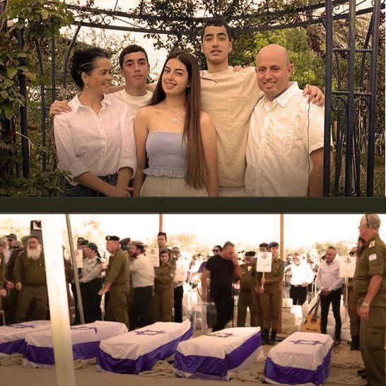 VividProwess's tweet photo. This beautiful family, the Kutz family, was found embraced as they lay dead in a bed in their home, their own safe haven, after being murdered by Hamas on October 7th.  

The youngest child was 15 years old.

I'll never forgive. I'll never forget. https://t.co/7qwnA0xYZr