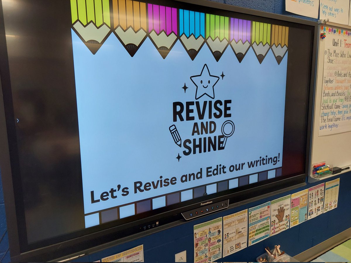 jsaunders2nd's tweet image. Revise and Shine! #MrsSaundersScholars #hawksSOARtogether #oneccps @OldHundredES