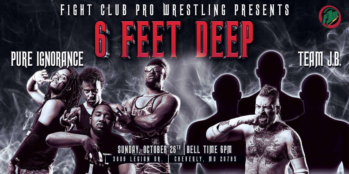 Pure Ignorance stated there will be violence and chaos until they capture the F1ght Club Tag Titles. At DEI or Die, JB Anderson was the unfortunate recipient to said violence.

He and his team are set for revenge is this 8 Person Tag Team Hardcore War

🎟️ Below