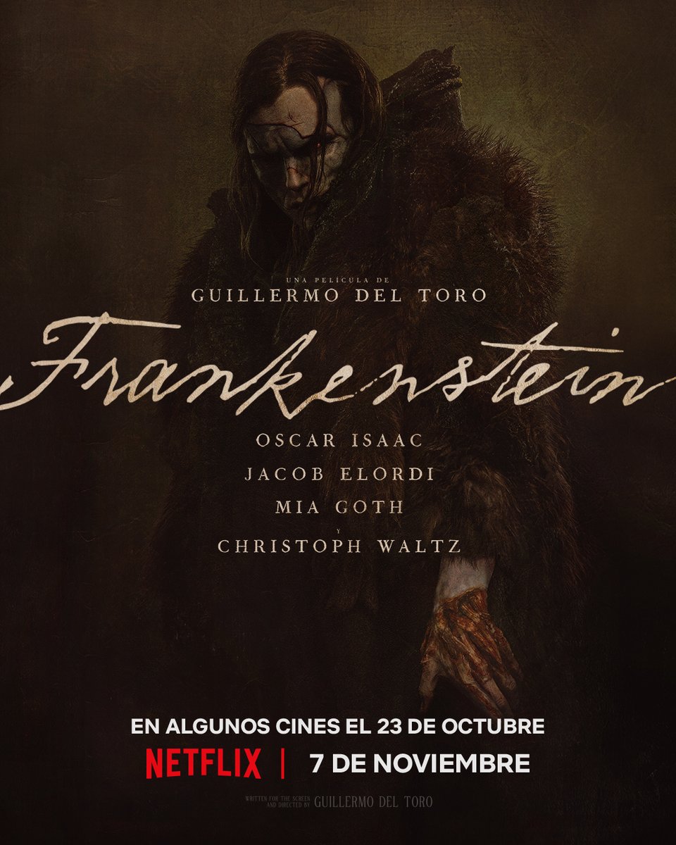 PimientaFilms's tweet photo. "Una de las mejores películas de Del Toro (...) que pide a gritos ser disfrutada en la pantalla grande." - @THR 

⚡️ “Frankenstein”, la esperada visión de Guillermo del Toro, llega a los cines de México.
Conoce las ciudades en las que puedes vivir esta experiencia cinematográfica única. 🎬