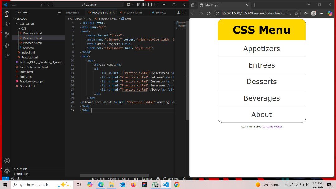 Ola__004's tweet image. Day 15 — Couldn’t work on any UI/UX design today ’cause of electricity issues 😂 so I decided to dive into some HTML &amp;amp; CSS practice instead. This is what I came up with 👇
“Frontend” might just be showing up in my bio soon 😎💻

#Day15 #HTML #CSS #FrontendJourney #DesignToCode