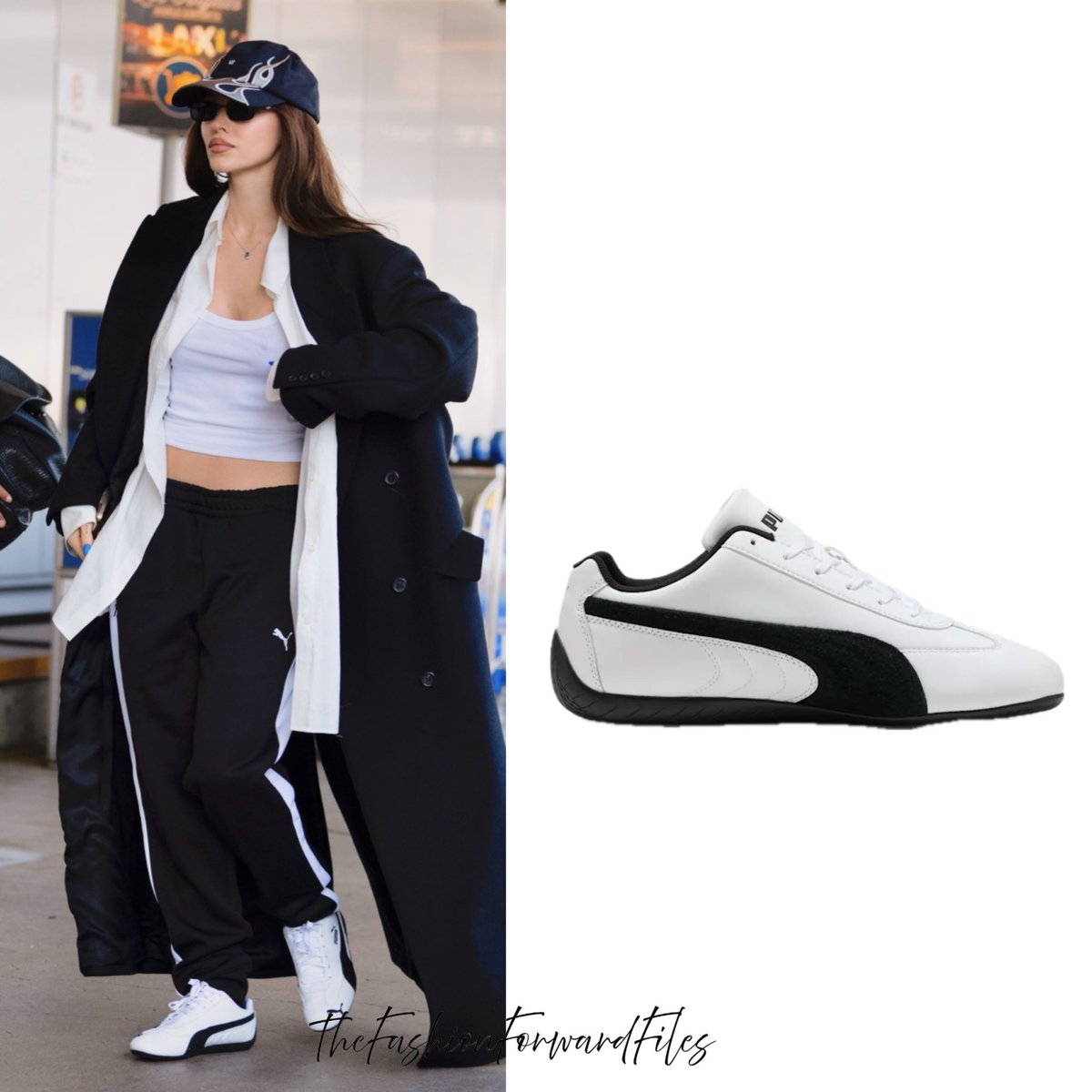 FashFwrdFiles's tweet image. Dove Cameron wears speedcat leather sneakers by Puma in white/black
-
#puma #dovecameron #unisex