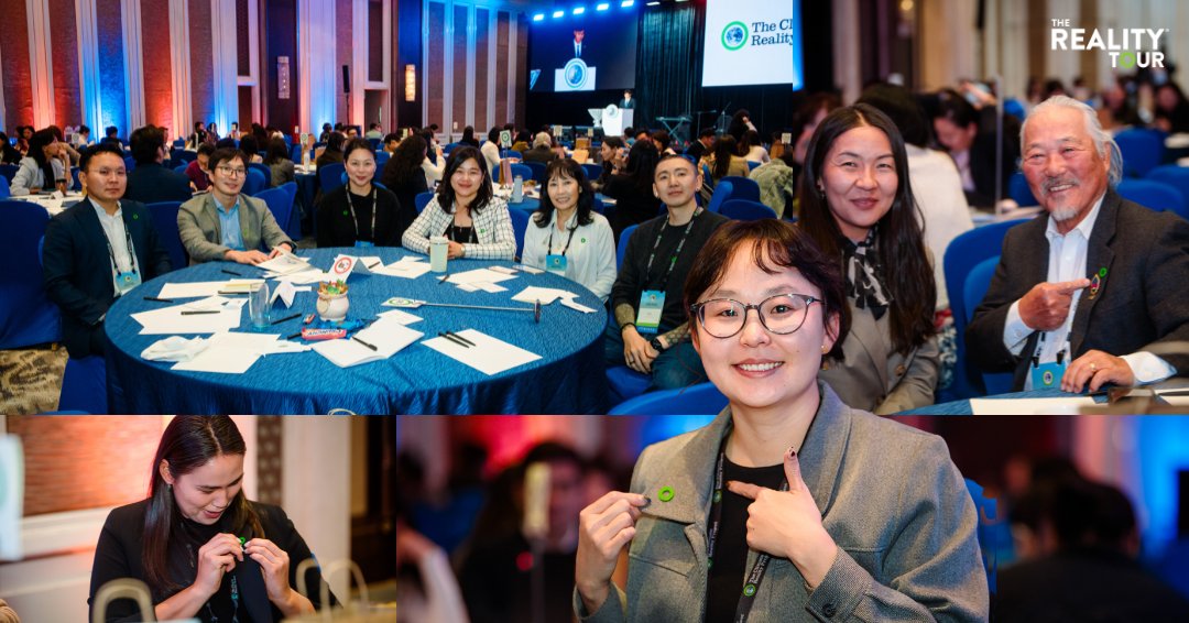 ClimateReality's tweet image. Day 2 in Ulaanbaatar brought energy + action. From @algore on Climate TRACE to panels on desertification and nomadic traditions, to youth-led projects shaping communities, the momentum grew. We ended with a sacred milk libation, blessing new Climate Reality Leaders for their…