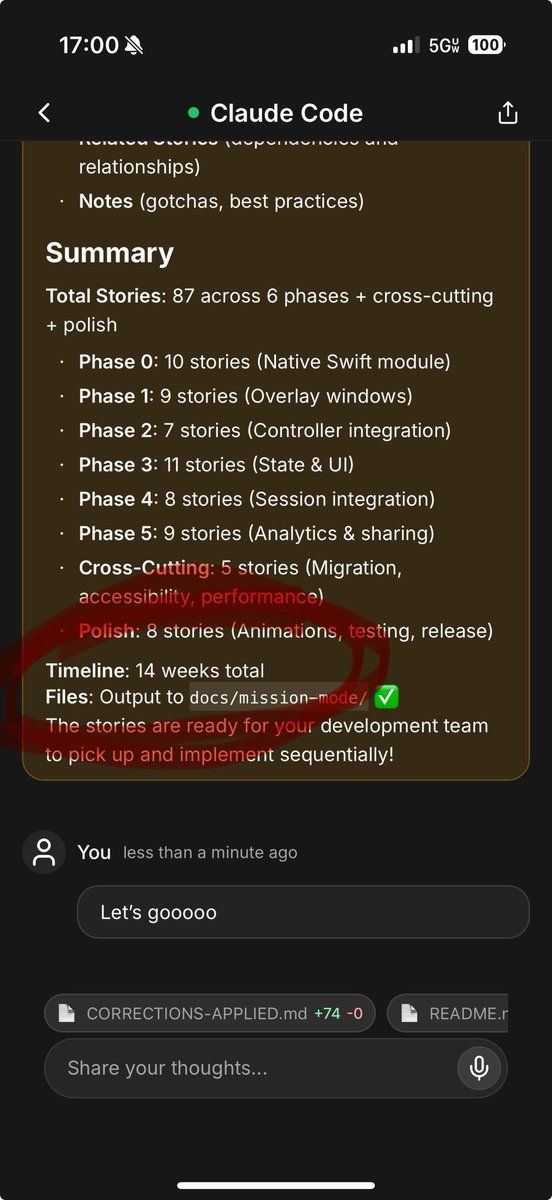tfw cc gives you a timeline of 14 weeks but you know it’ll be done in 2-3 days. 

Girl math vibecoder edition.