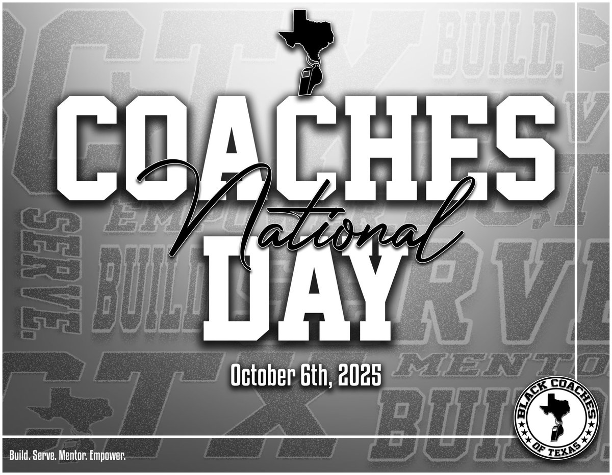 🎉 Happy National Coaches Day to all of the amazing coaches that make this profession great! 🎉

#BCTX🫱🏾‍🫲🏿 | #BuildServeMentorEmpower