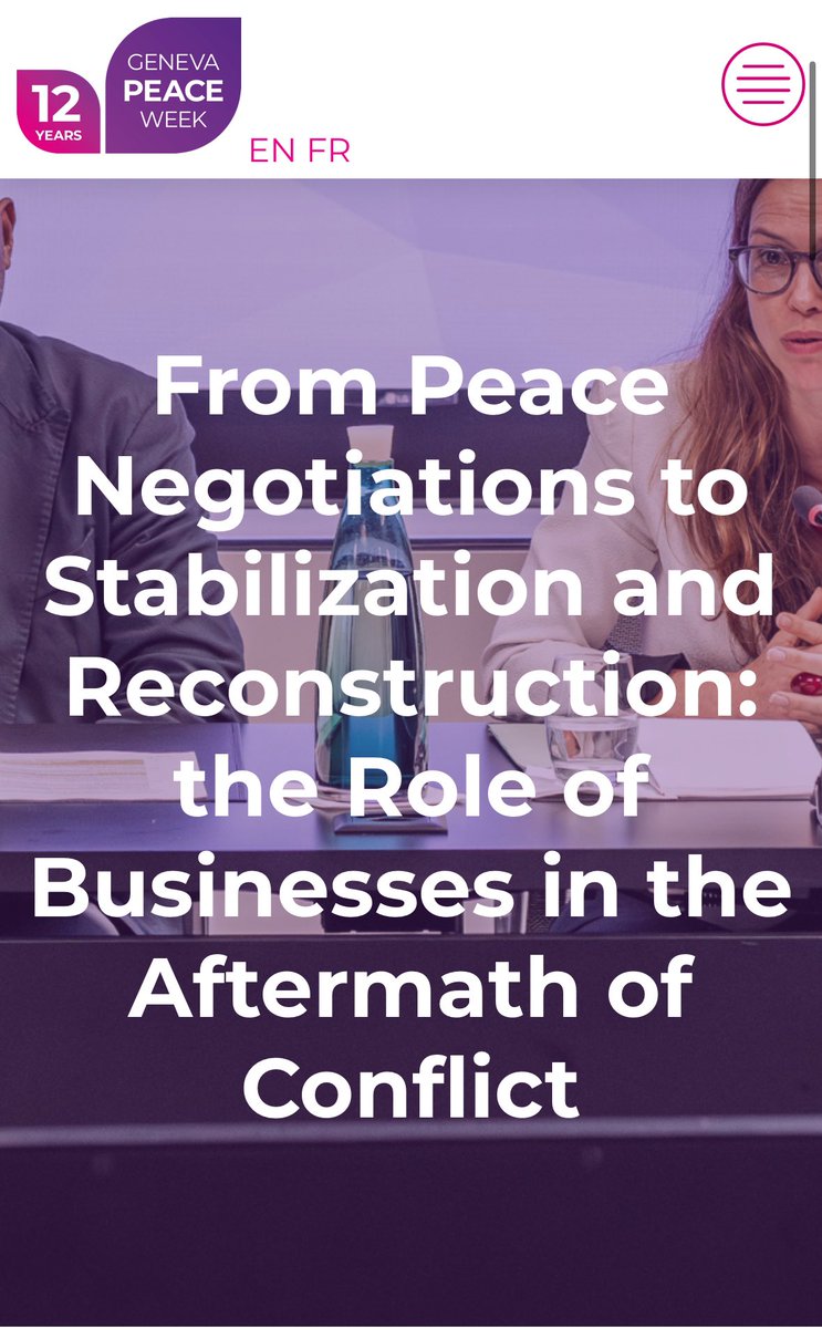 IDiplomat's tweet photo. ID is proud to partner in this year’s #GenevaPeaceWeek2025 and to co-host event on the role of the private sector in post conflict stabilisation. Join our team @Charron__G @AYdiplomat on:

15/10/2025 @ 09:00 - 10:30 GCSP 5TH FLOOR (PÉTALE 4) - HYBRID

https://t.co/5m2Igb4Ldm https://t.co/i0UxRhRxIF