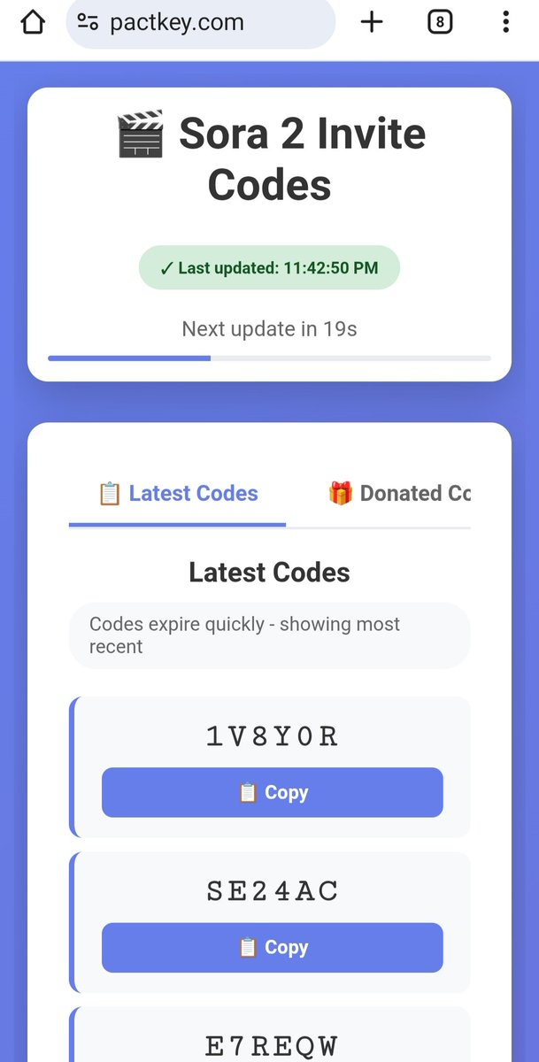 TheScrapeWizard's tweet image. Many don’t realize how valuable early access to Sora2 is — you can still grab short 4-character usernames, grow a community before it’s saturated, and stand out early. That’s why I built a tool that finds working invite codes for you from Reddit 🔥
pactkey.com