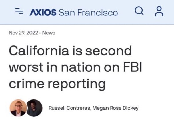 LeBarkNews's tweet image. Fun Fact:

The reason California’s homicide rate is lower, is because the majority of California’s law enforcement agencies don’t report crime data to the FBI.

Gavin Newsom doesn’t want you to know that.