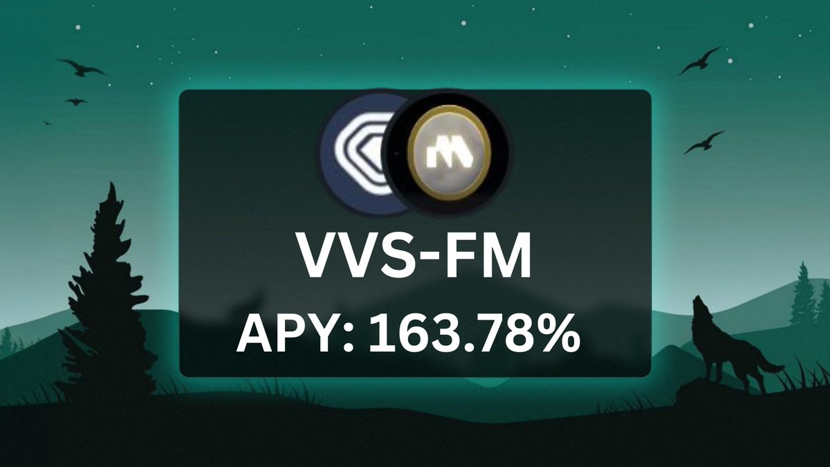 Vault of the day:

$VVS - $FM 🧠

APY: 163.78% 👀

TVL: $11,420+ 💵

ENDS: 15th September 🗓️

Farm smarter on CompoundR 🧑‍🌾