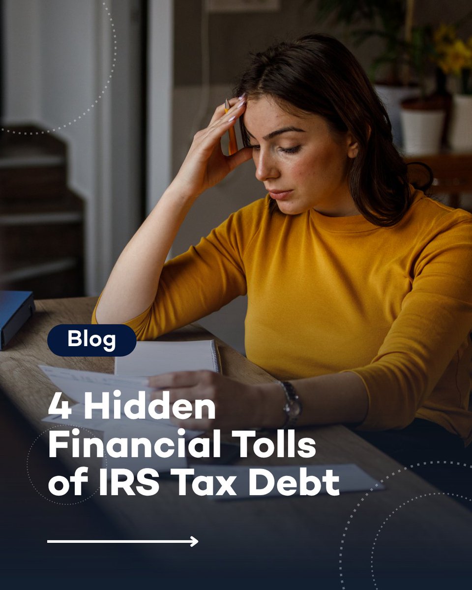 TaxRise's tweet image. Every year, millions of taxpayers end up owing the IRS. Read our latest blog to learn more about the hidden financial tolls of tax debt.

#taxrelief #taxresolution #taxtips