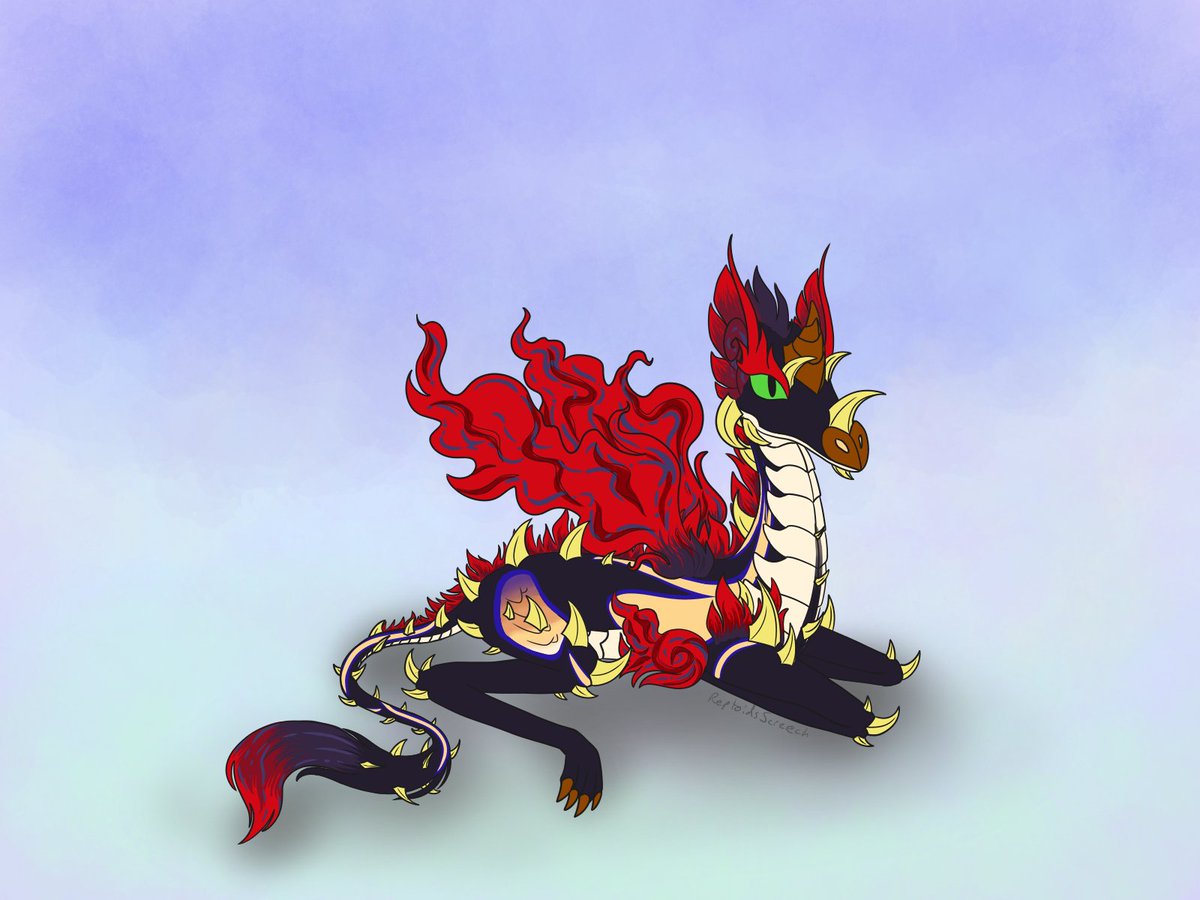 my first flight rising fan art i did 
#flightrising #dragon #cirrus
