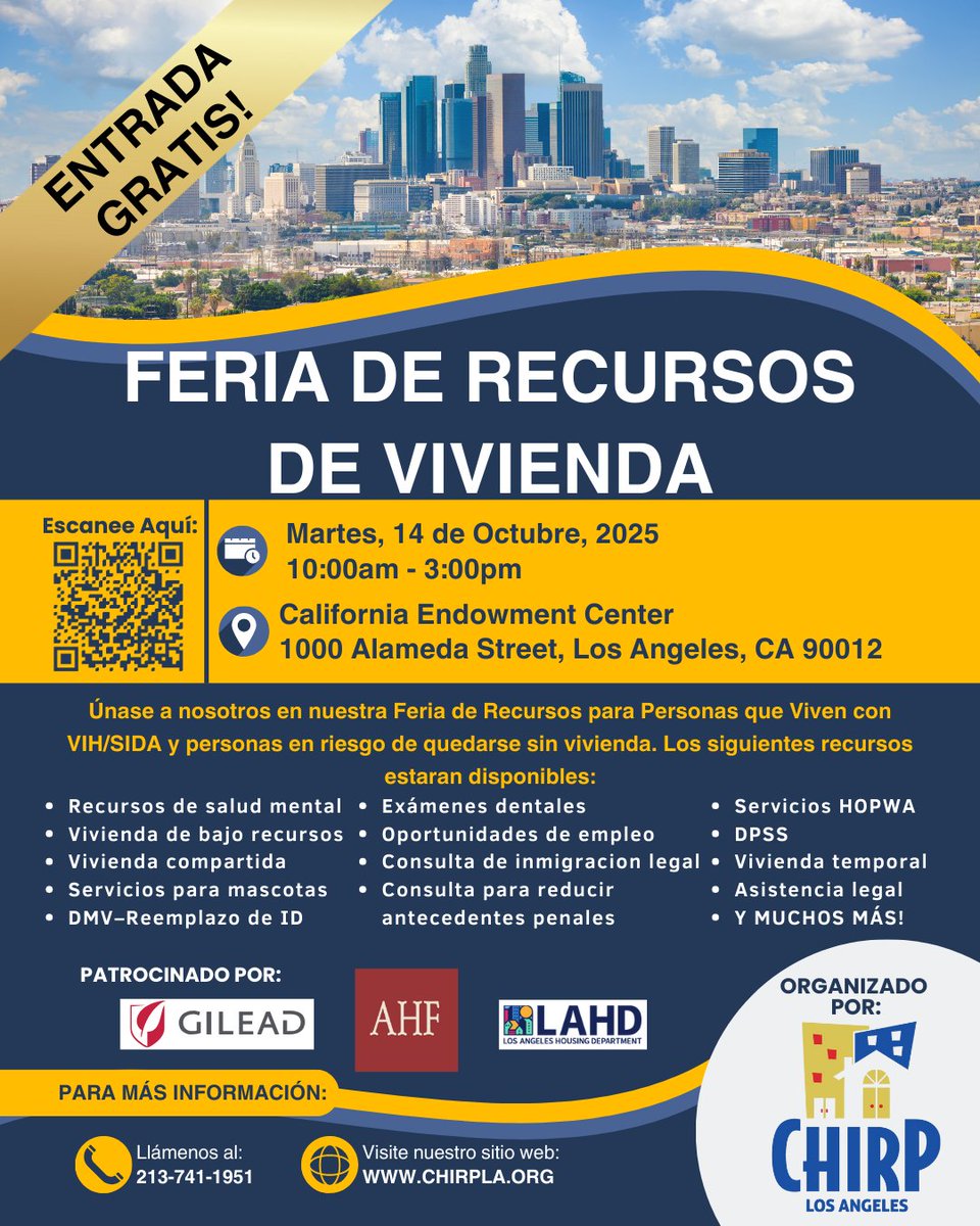 PAWSLA's tweet image. Reminder: @chirplosangeles yearly resource fair is coming next week (Tuesday 14th October). 

Recordatorio: La feria anual de recursos de @chirplosangeles se celebrará la próxima semana (martes 14 de octubre).

#communityresources #socialservices #volunteersneeded #housing