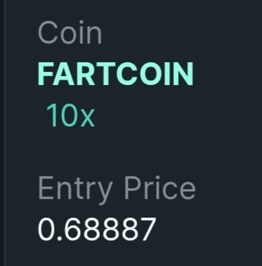Majin not buying Fartcoin at $0.69 before it runs to $4.20

Couldn't be me