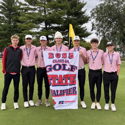 Well, the boys did a thing today! It took everyone to come up big down the stretch but we can now ✅ that goal off the list. One week to prepare for state and I wouldn’t want to do it with another group of guys! #StateBound #WhyNotUs #LMGolf