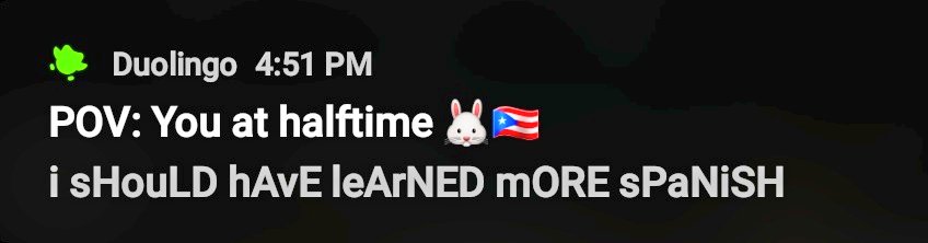 Duolingo funny for this notification😂😂